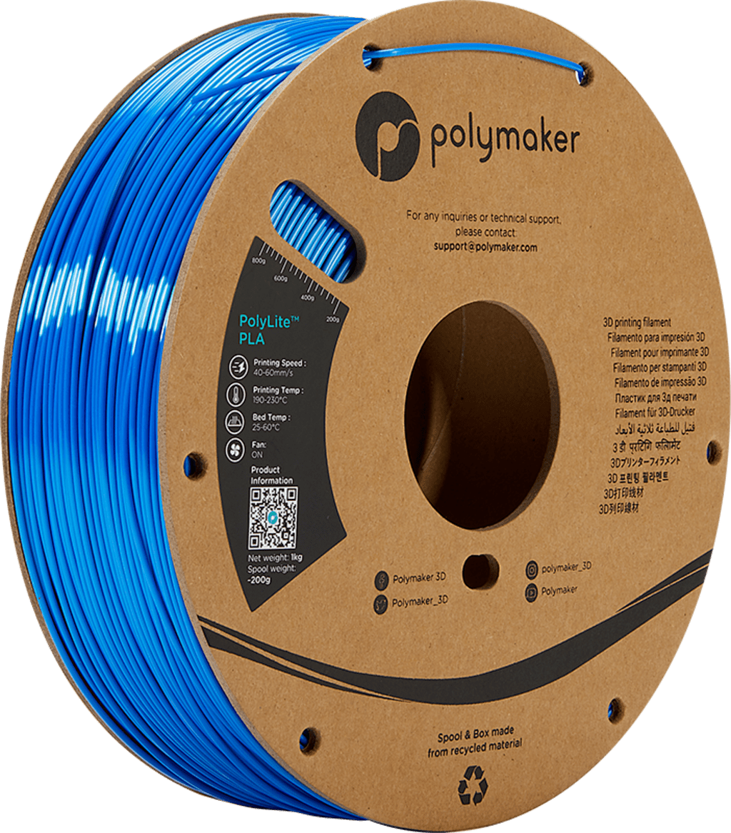 Polymaker – PolyLite Silk PLA Blau – 1,75 mm – 1,0 kg