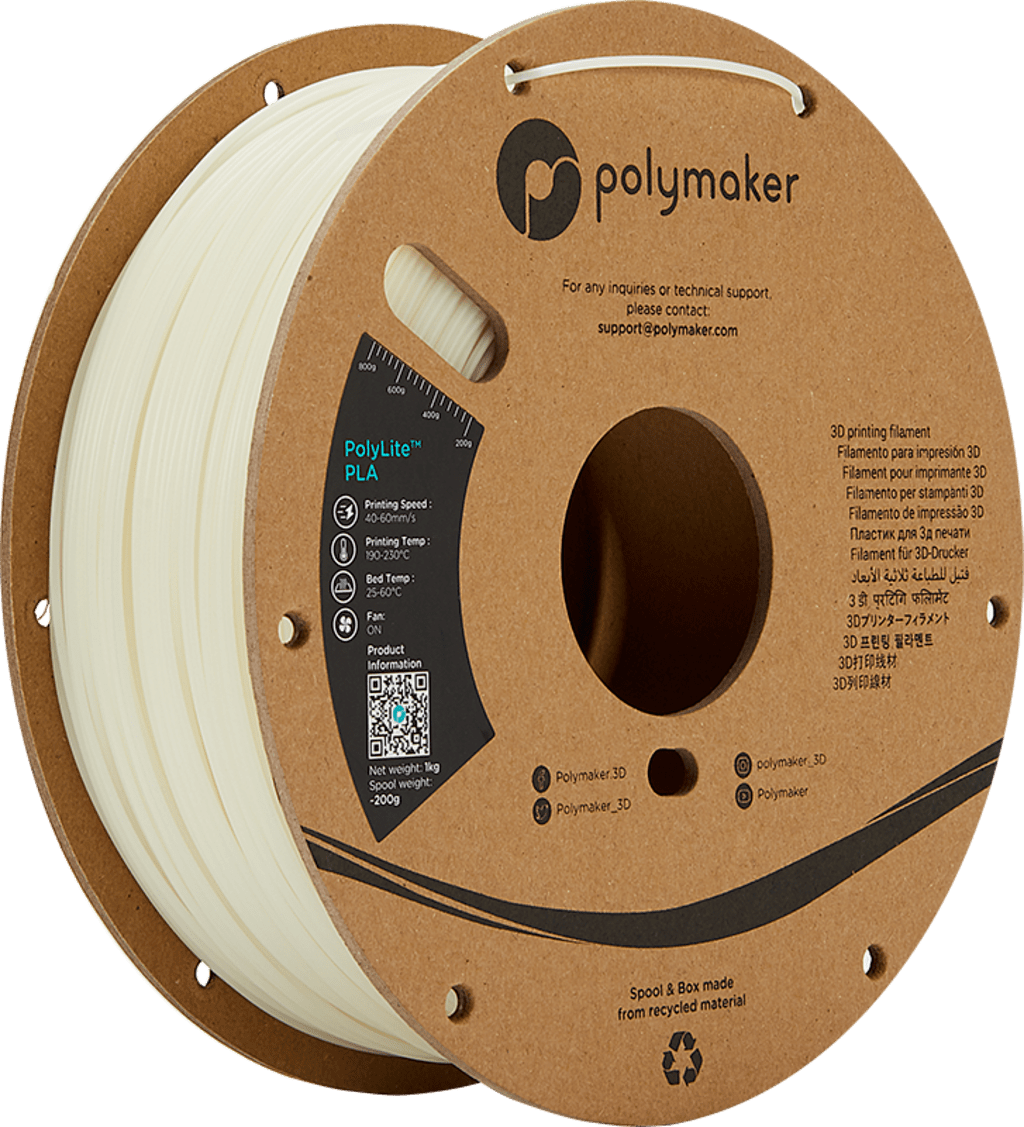 Polymaker – PolyLite PLA Glow in the Dark Grün – 1,75 mm – 1,0 kg