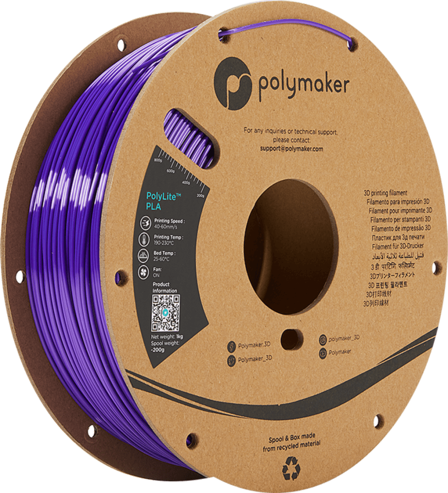 Polymaker – Panchroma PLA Silk Purple – 1,75 mm – 1 kg Polymaker – Panchroma PLA Silk Purple – 1,75 mm – 1 kg