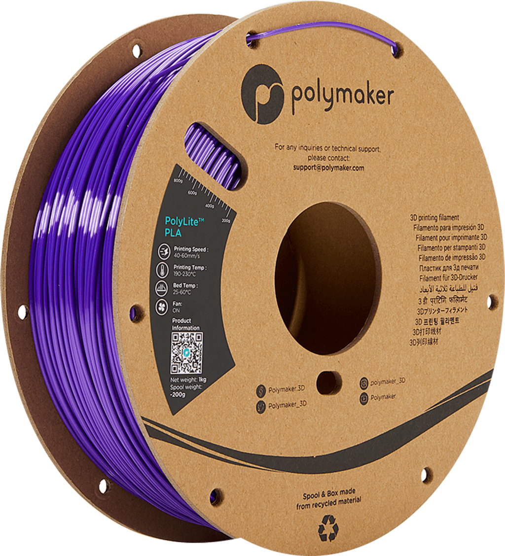 Polymaker – PolyLite Silk PLA Purple – 1,75 mm – 1 kg