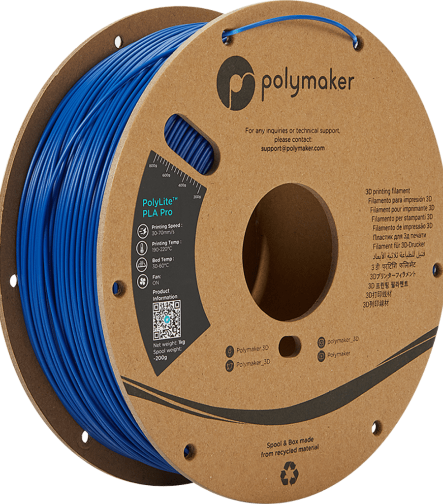 Polymaker – PolyLite PLA PRO Blue – 1,75 mm – 1 kg