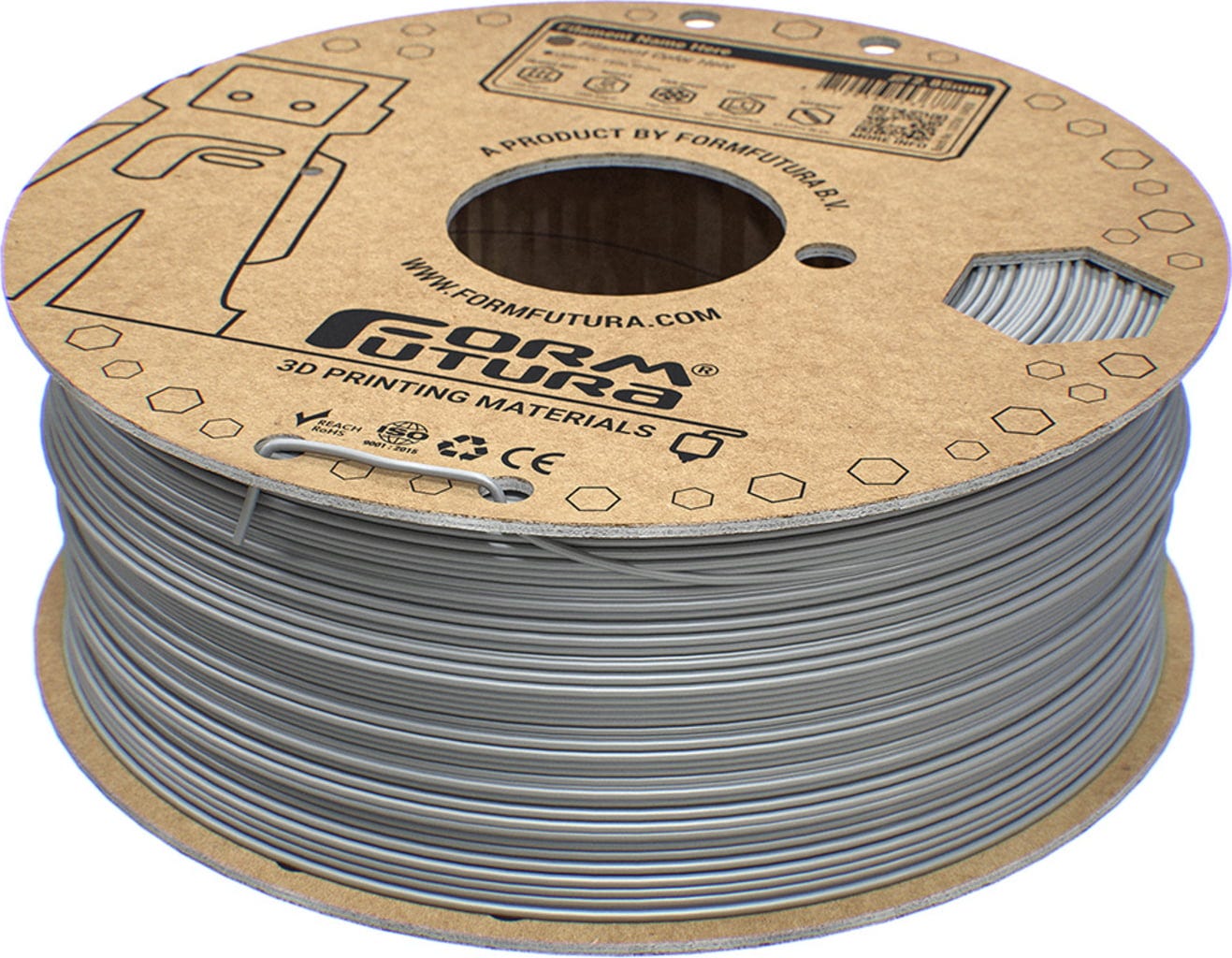 FormFutura – EasyFil White Aluminium – 1,75 mm – 1,0 kg / 2,3 kg