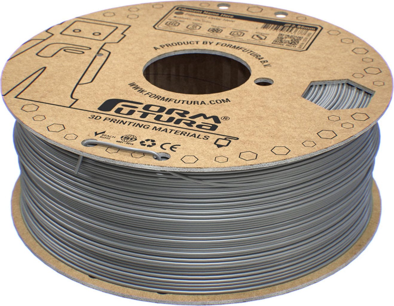 FormFutura – EasyFil ePETG Grey Aluminium – 1,75 mm – 1,0 kg