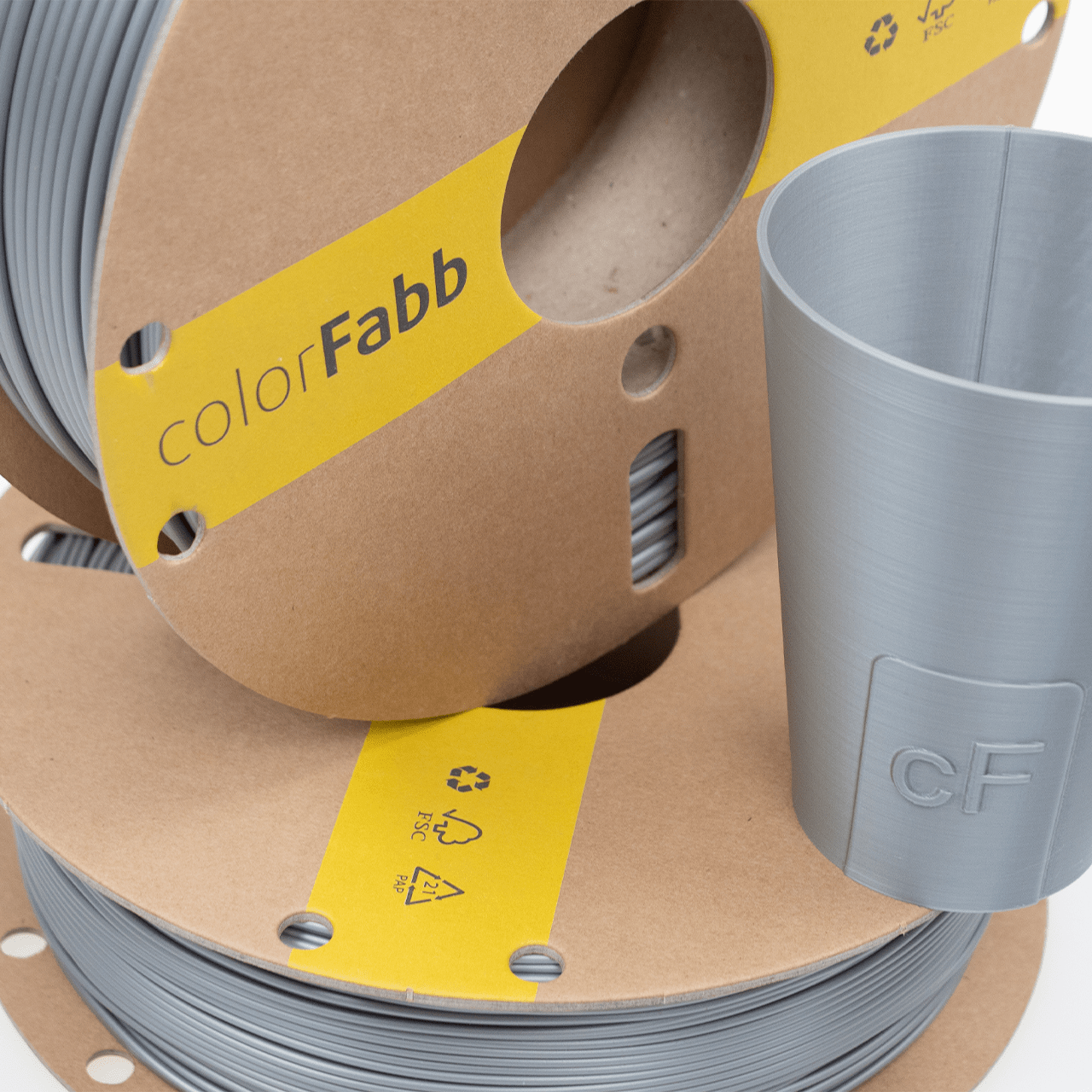 colorFabb – PLA-HP Silber – 1,75 mm – 0,75 kg