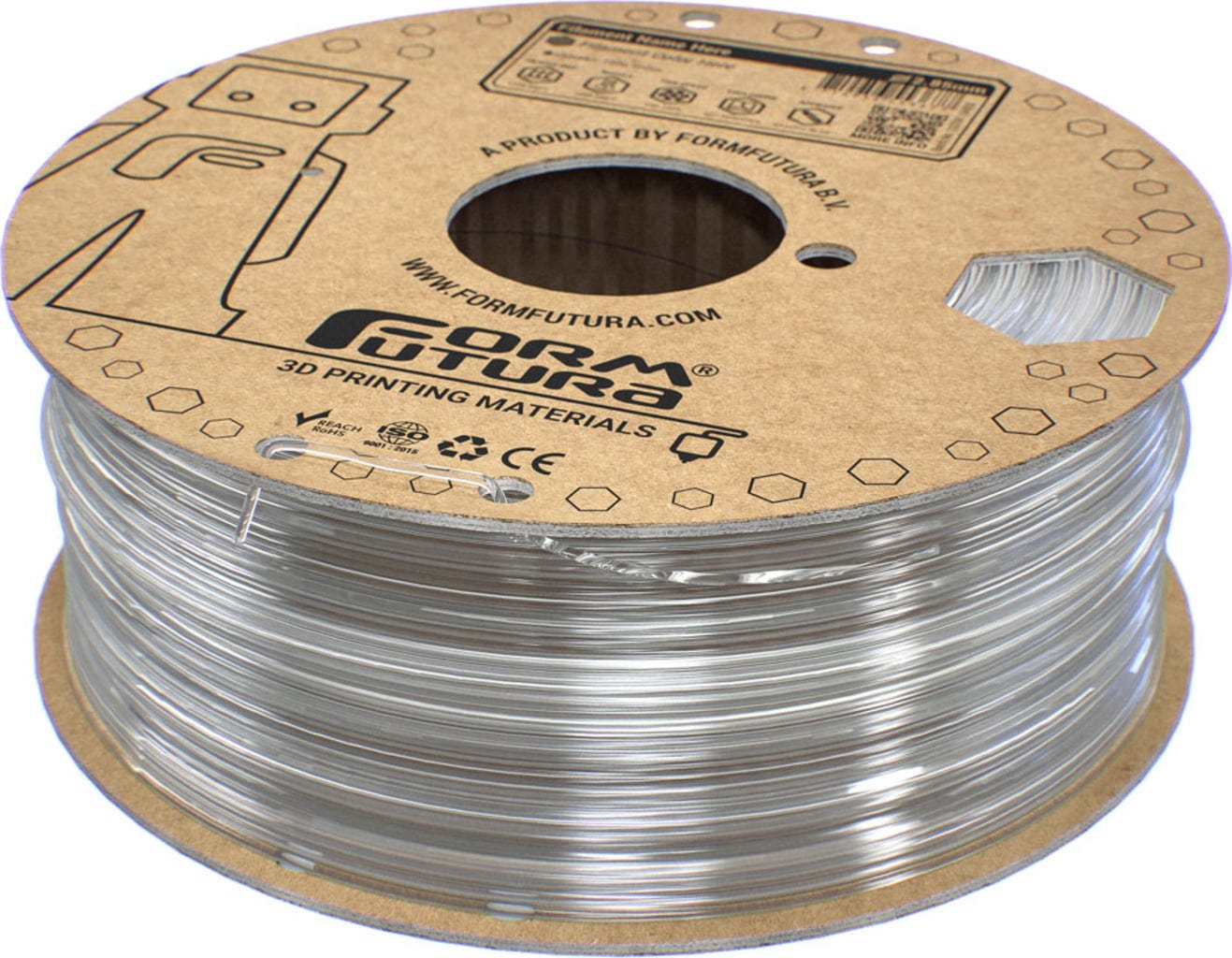 FormFutura – EasyFil ePETG Transparent – 1,75 mm – 1,0 kg