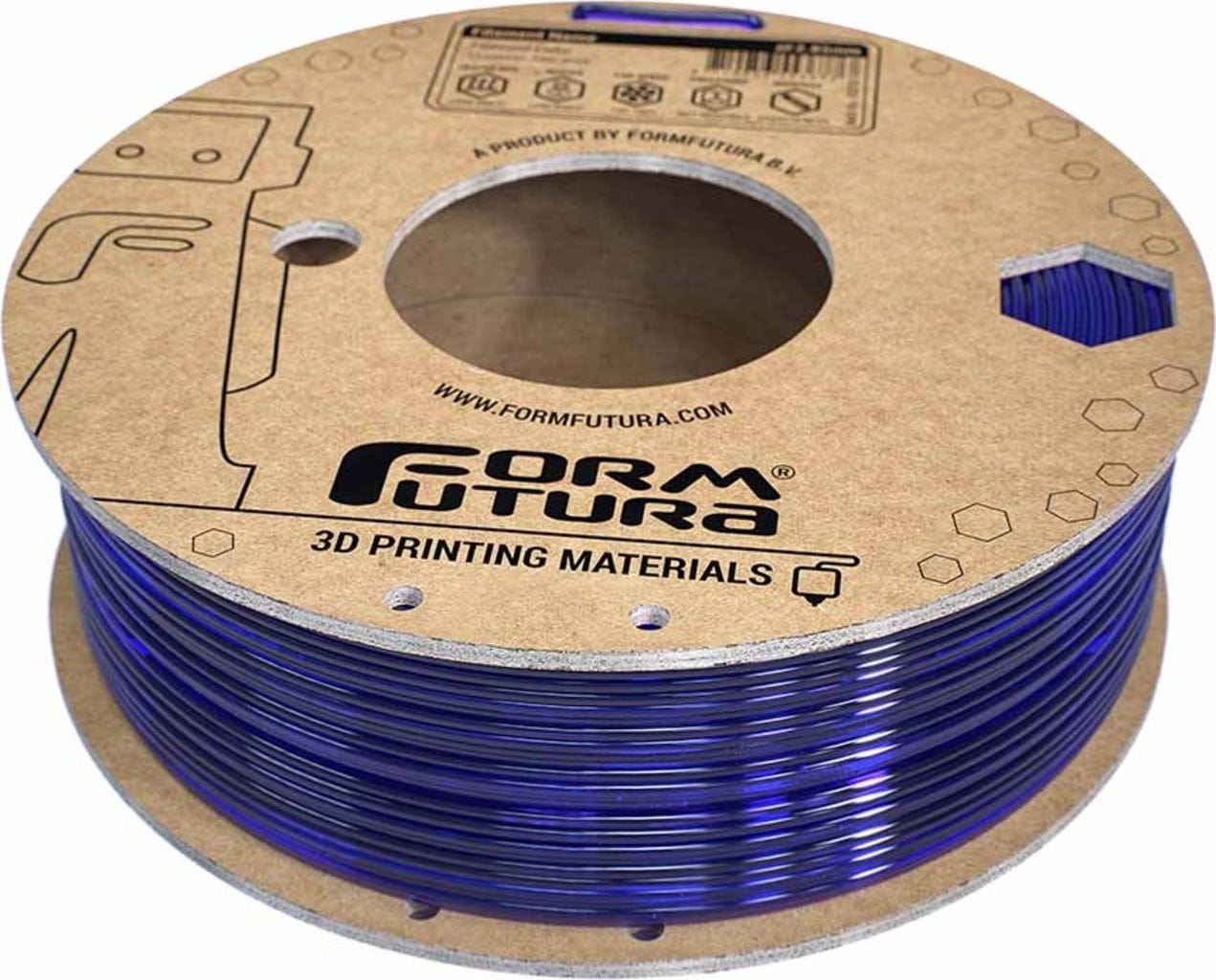 FormFutura – EasyFil ePETG Transparent Blue – 1,75 mm – 1.0 kg