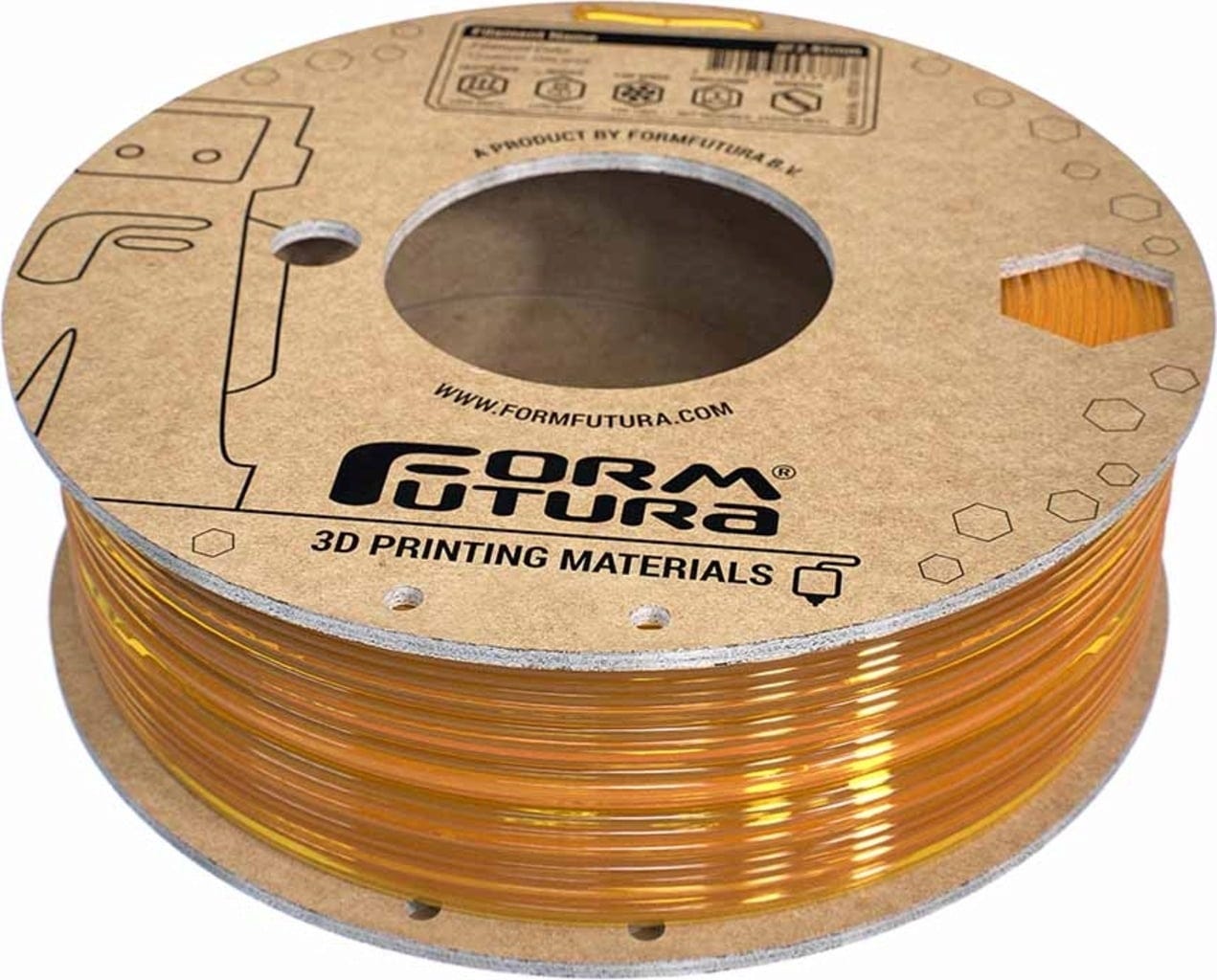 FormFutura – EasyFil ePETG Transparent Yellow – 1,75 mm – 1 kg