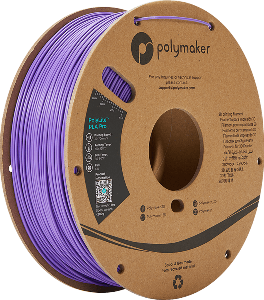 Polymaker – PolyLite PLA PRO Purple – 1,75 mm – 1 kg