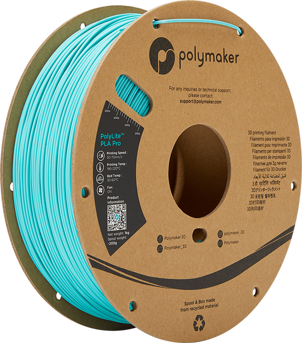 Polymaker – PolyLite PLA PRO Teal – 1,75 mm – 1,0 kg
