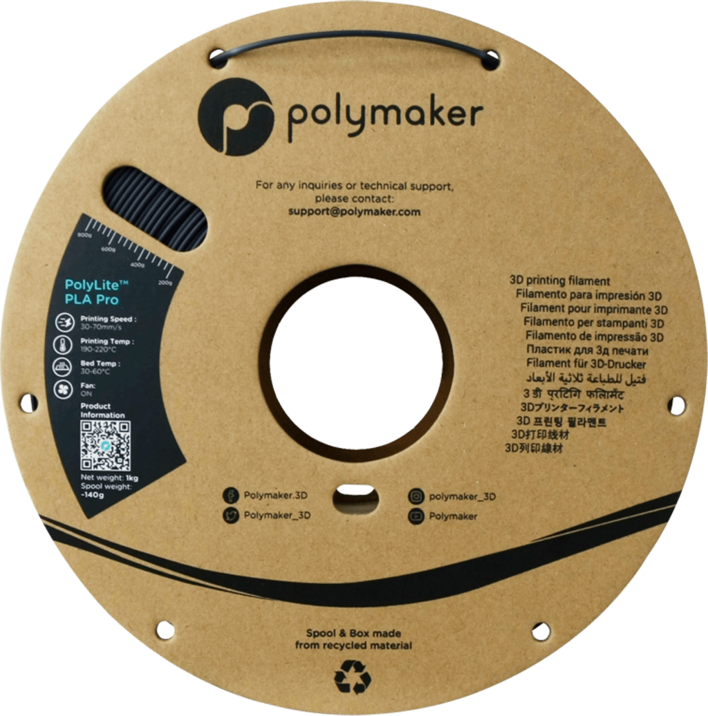 Polymaker – PolyLite PLA PRO Dark Purple – 1,75 mm – 1 kg
