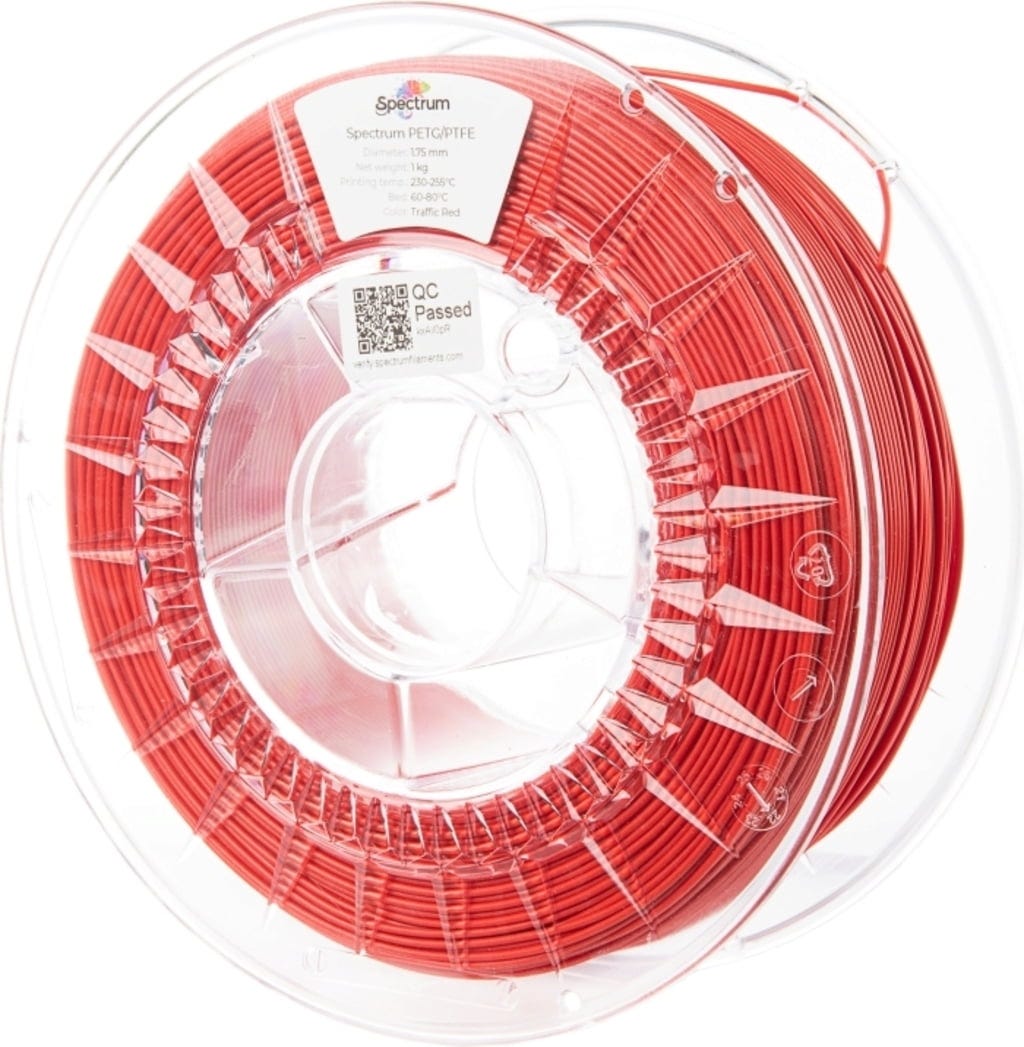 Spectrum – PETG mit PTFE Traffic Red – 1,75 mm – 1.0 kg