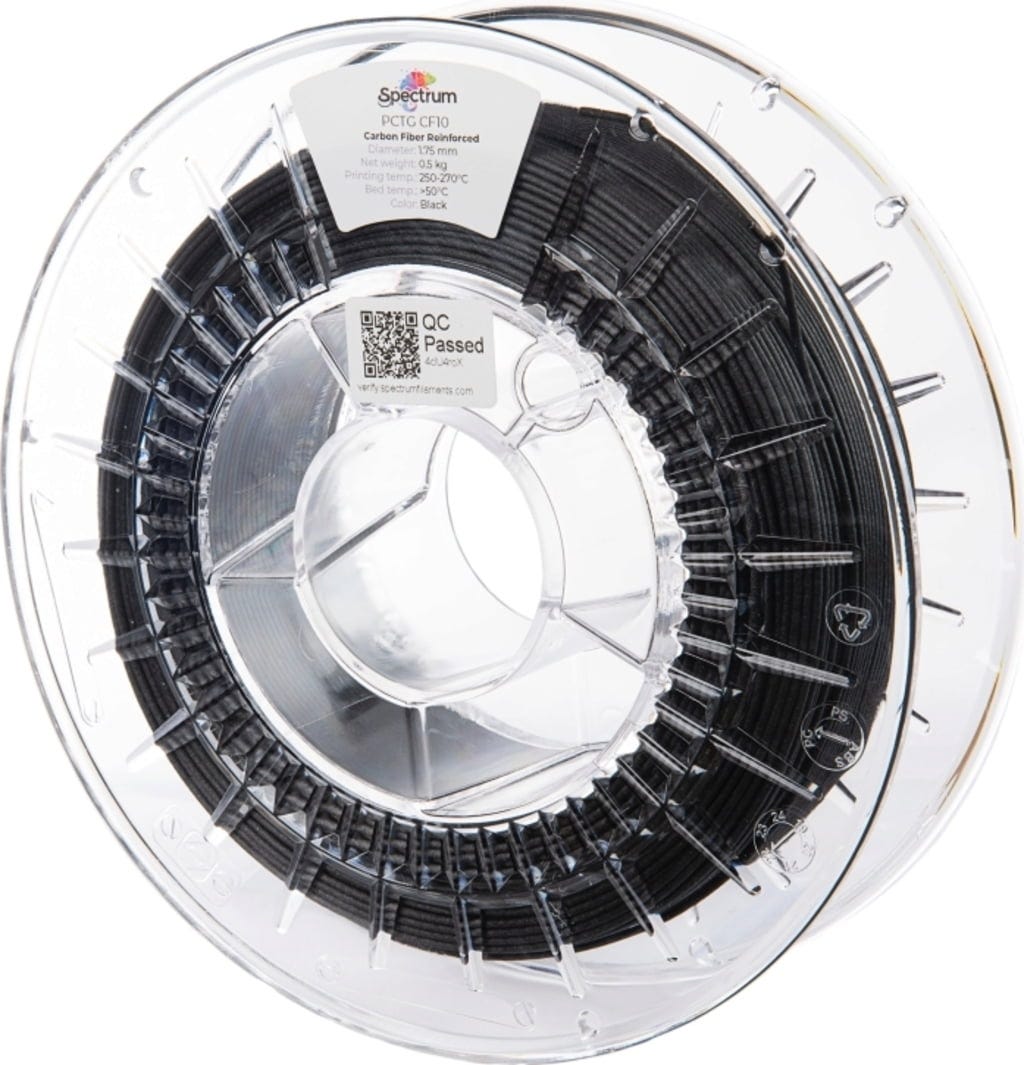 Spectrum – PCTG mit Kohlefaser Schwarz – 1,75 mm – 0.5 kg