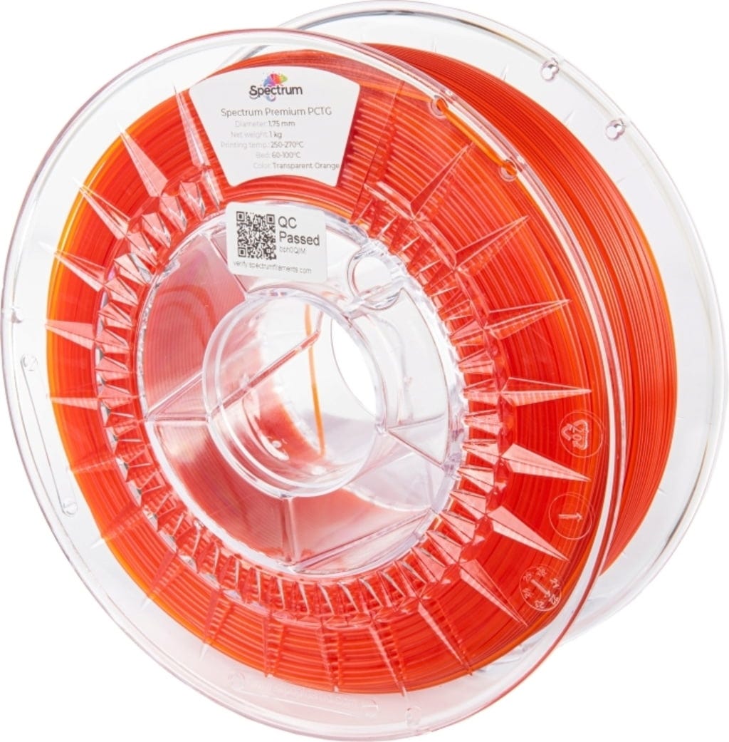 Spectrum – PCTG Transparent Orange – 1,75 mm – 1,0 kg