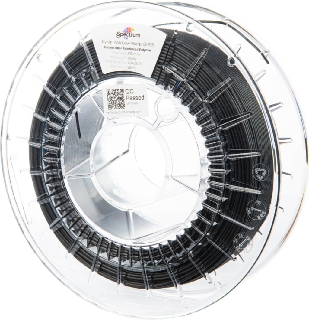 Spectrum – Nylon Low Warp Kohlefaser – 1,75 mm – 0.5 kg