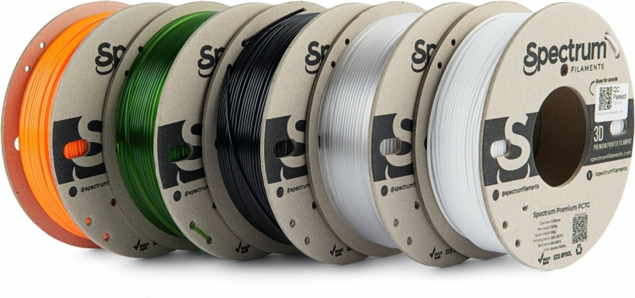 Spectrum – 5er-Set PCTG Premium – 1,75 mm – 1.25 kg