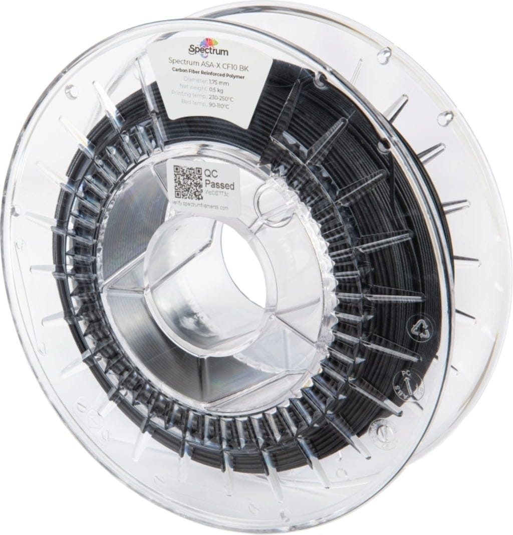 Spectrum – ASA Kohlefaser Schwarz – 1,75 mm – 0.5 kg / 1.0 kg
