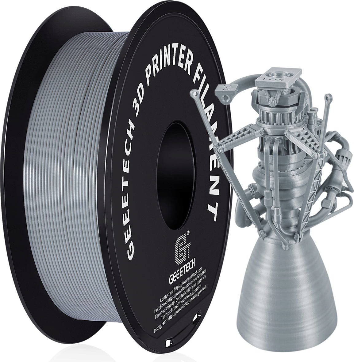 GEEETECH – PETG Grau – 1,75 mm – 1 kg