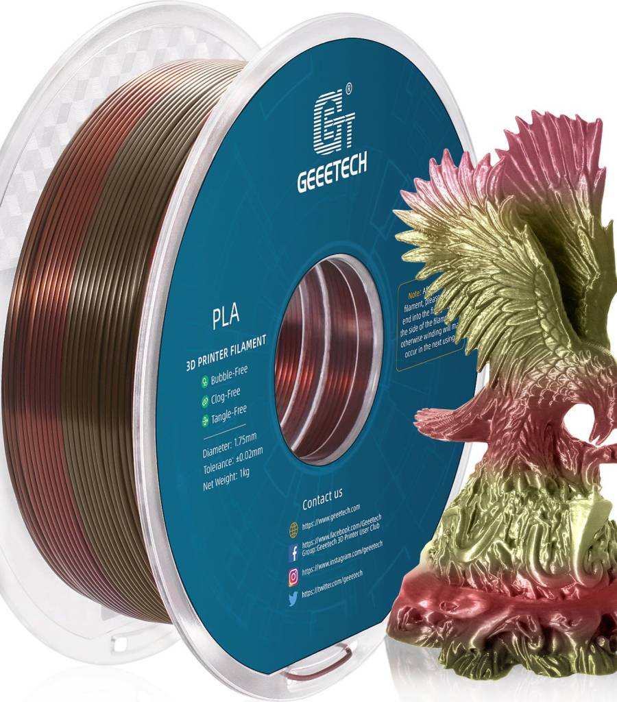 GEEETECH – PLA Silk Bronze Rainbow – 1,75 mm – 1.0 kg