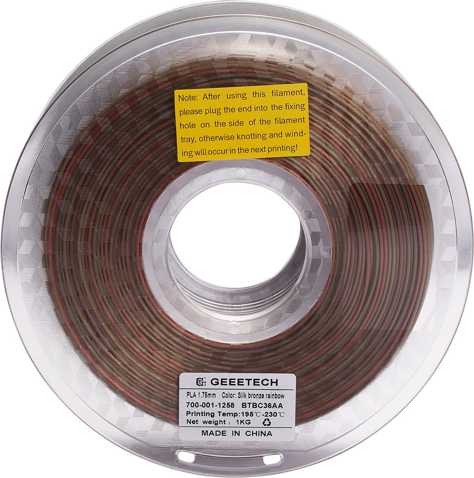 GEEETECH – PLA Silk Bronze Rainbow – 1,75 mm – 1.0 kg