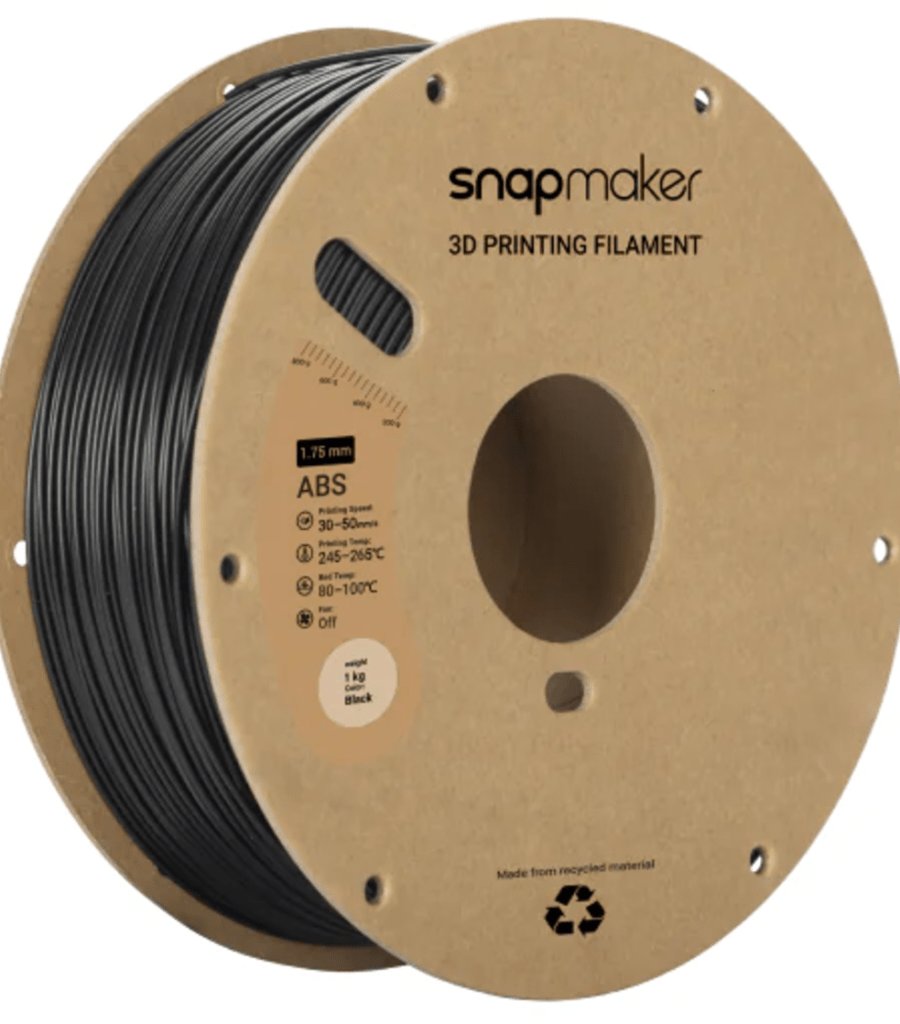 Snapmaker – ABS Schwarz – 1,75 mm – 1 kg