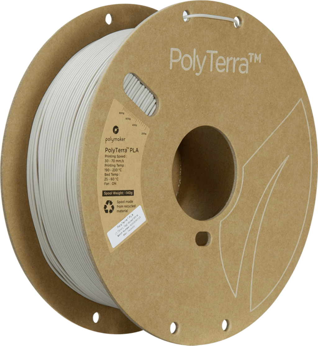 Polymaker – PolyTerra PLA Muted White – 1,75 mm – 1 kg