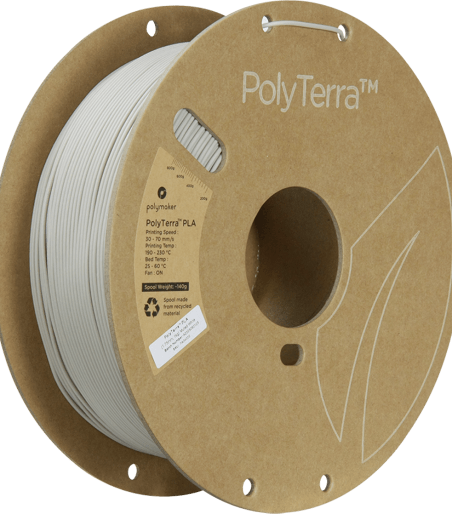 Polymaker – PolyTerra PLA Muted White – 1,75 mm – 1 kg