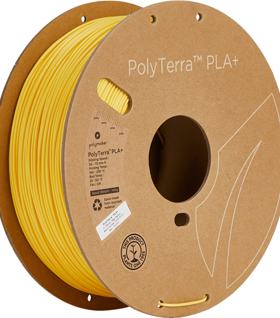 Polymaker – PolyTerra PLA+ Yellow – 1,75 mm – 1 kg