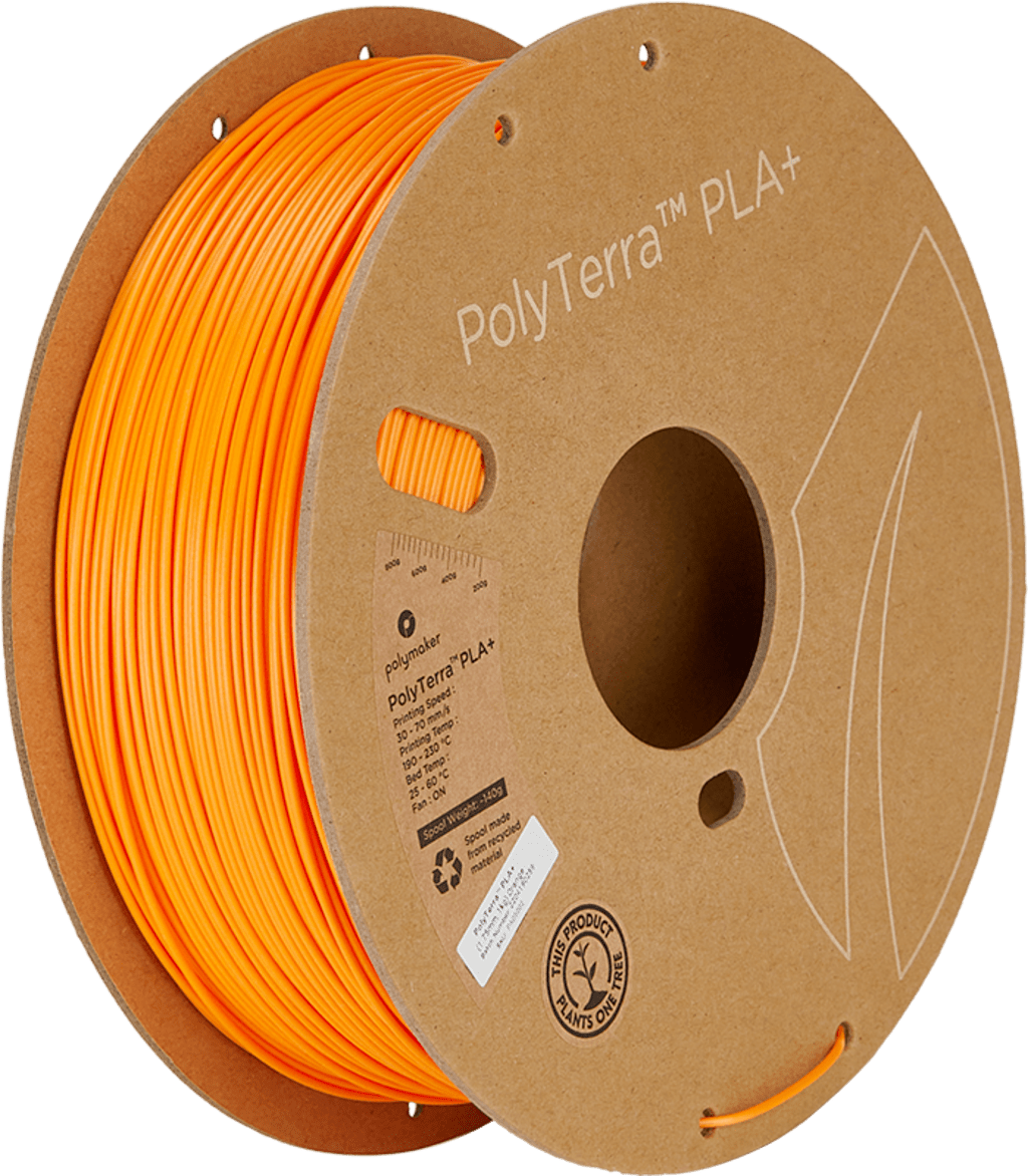 Polymaker – PolyTerra PLA+ Orange – 1,75 mm – 1 kg