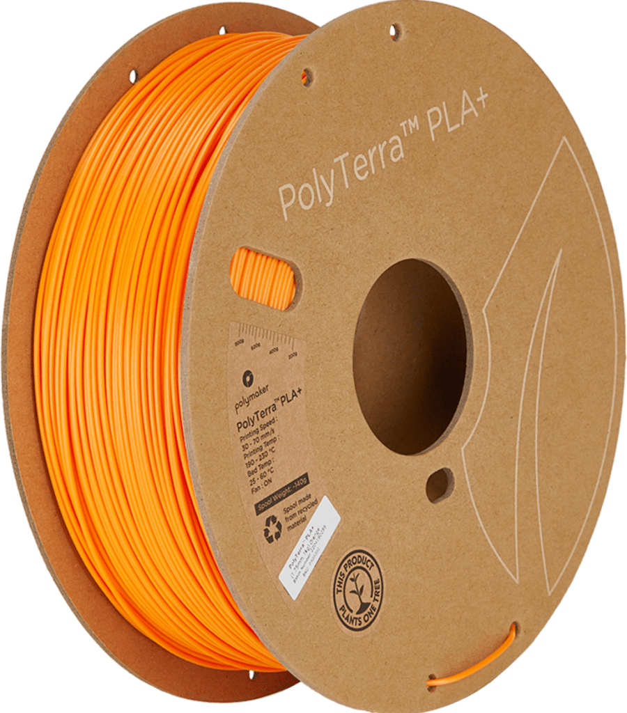 Polymaker – PolyTerra PLA+ Orange – 1,75 mm – 1 kg