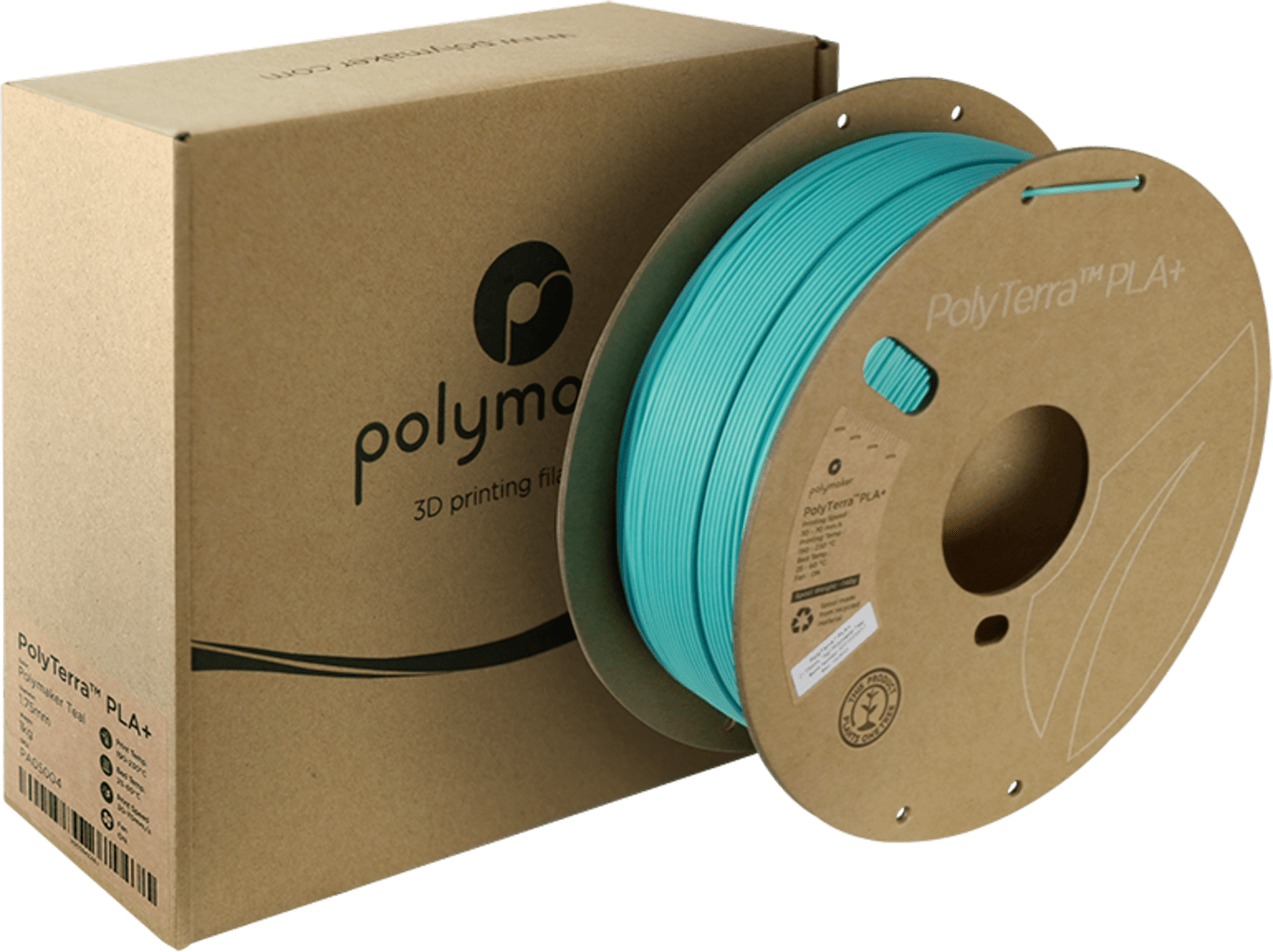 Polymaker PolyTerra PLA+ Teal – 1,75 mm / 1000 g