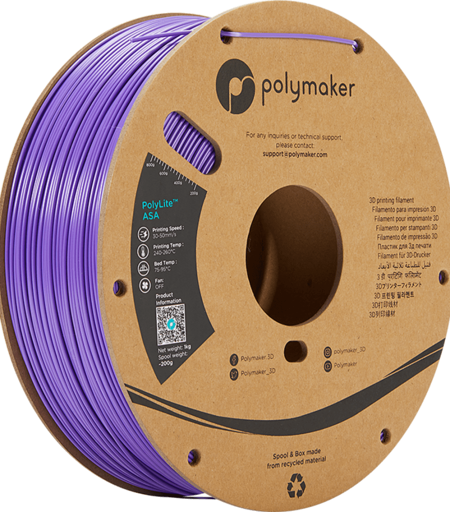 Polymaker – PolyLite ASA Purple – 1,75 mm – 1 kg