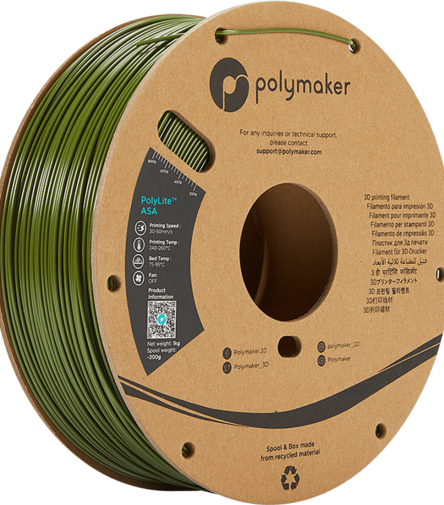 Polymaker – PolyLite ASA Army Green – 1,75 mm – 1,0 kg