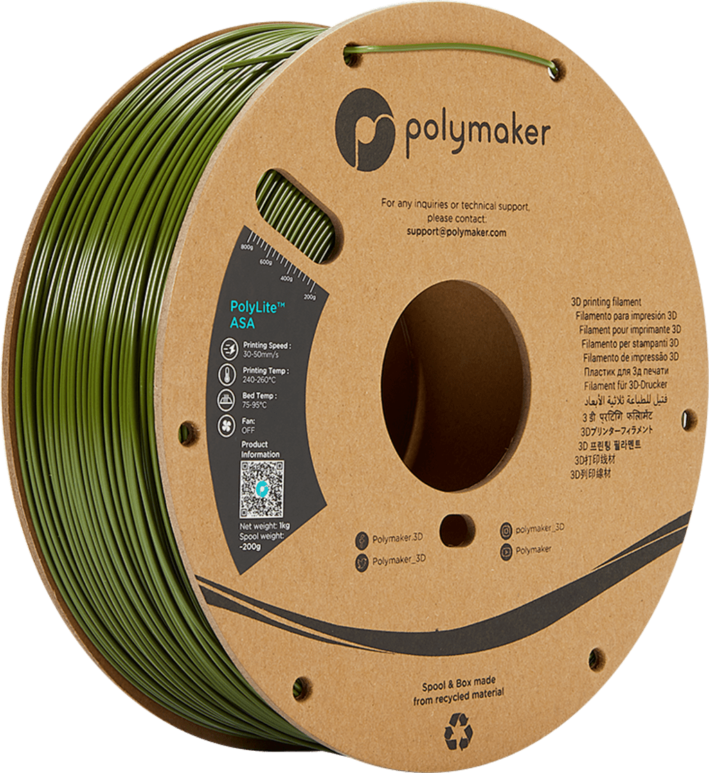 Polymaker – PolyLite ASA Army Green – 1,75 mm – 1,0 kg