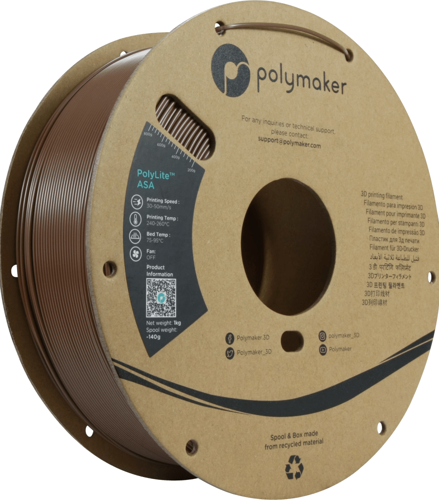 Polymaker – PolyLite ASA Army Brown – 1,75 mm – 1,0 kg