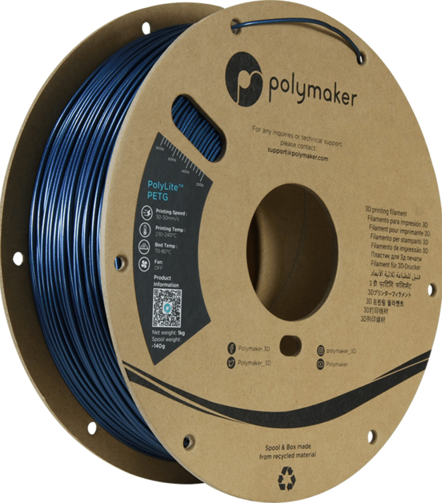 Polymaker – PolyLite PETG Dunkelblau – 1,75 mm – 1 kg