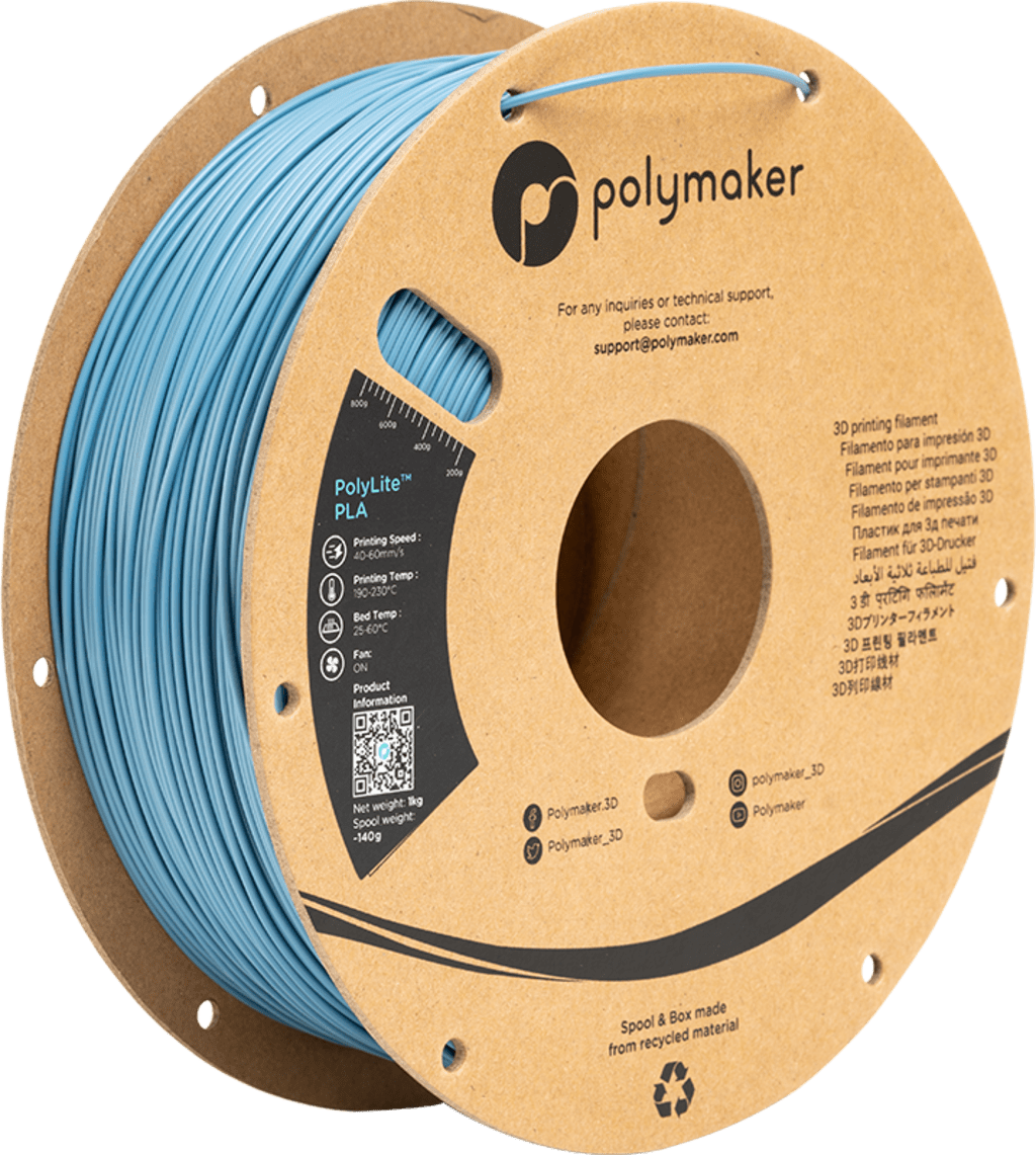 Polymaker – PolyLite PLA Stone Blue – 1,75 mm – 1 kg