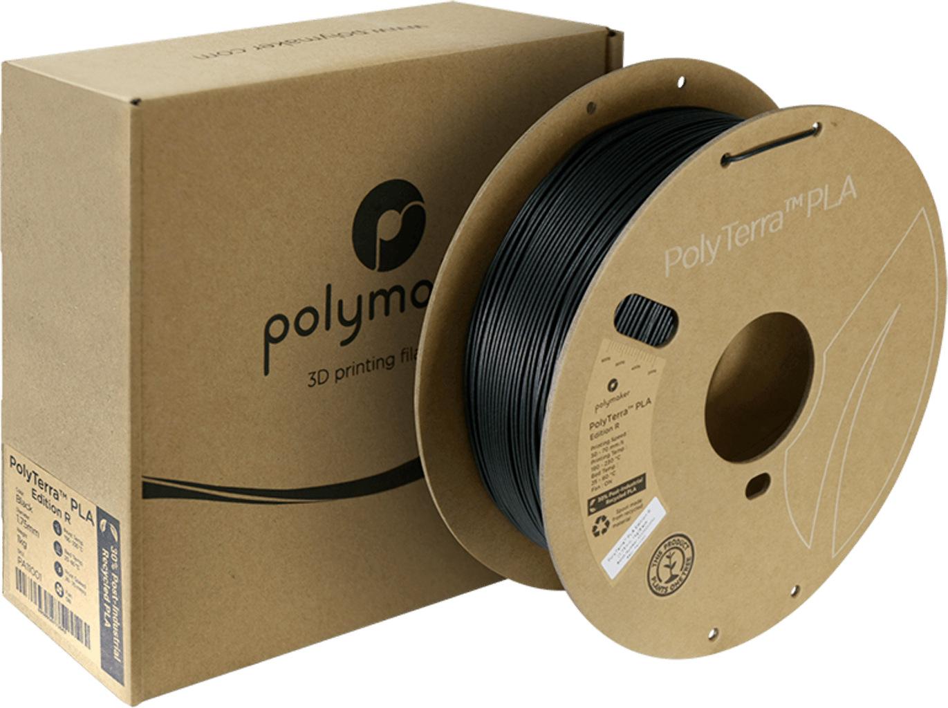 Polymaker – PolyTerra PLA Edition R Black – 1,75 mm – 1,0 kg