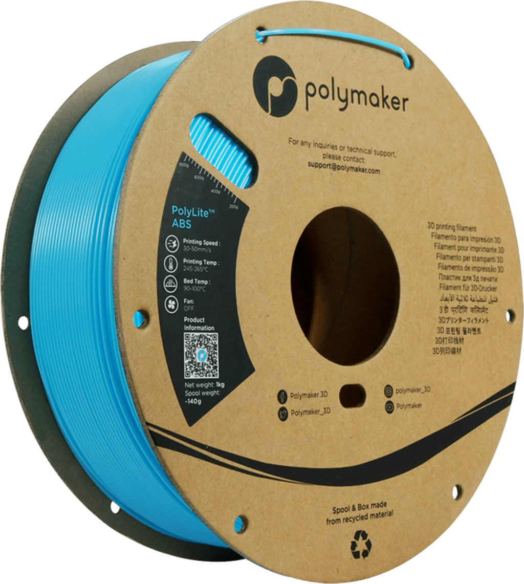 Polymaker – ABS Hellblau – 1,75 mm – 1 kg