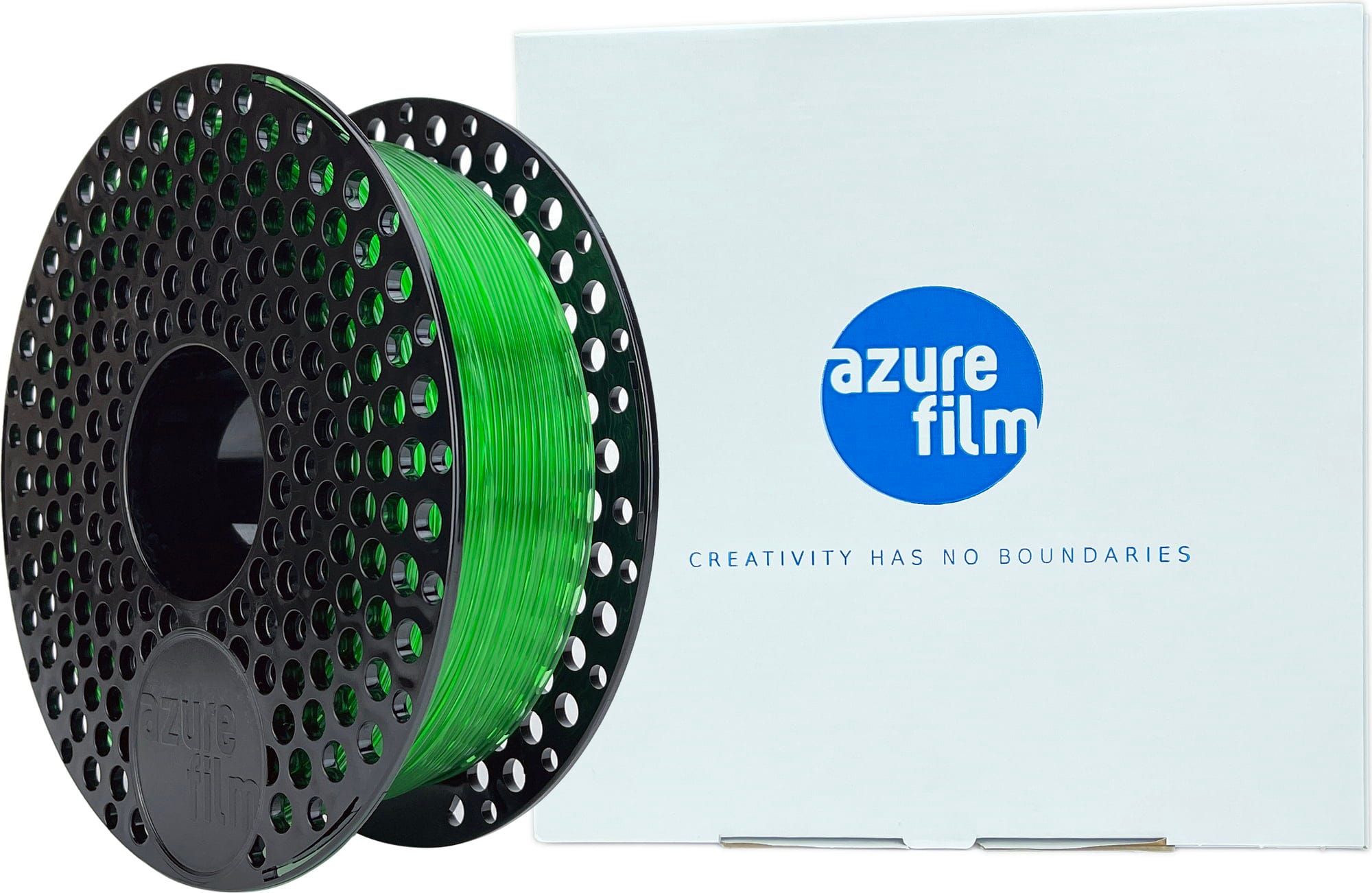 AzureFilm – PETG Grün Transparent – 1,75 mm – 1 kg