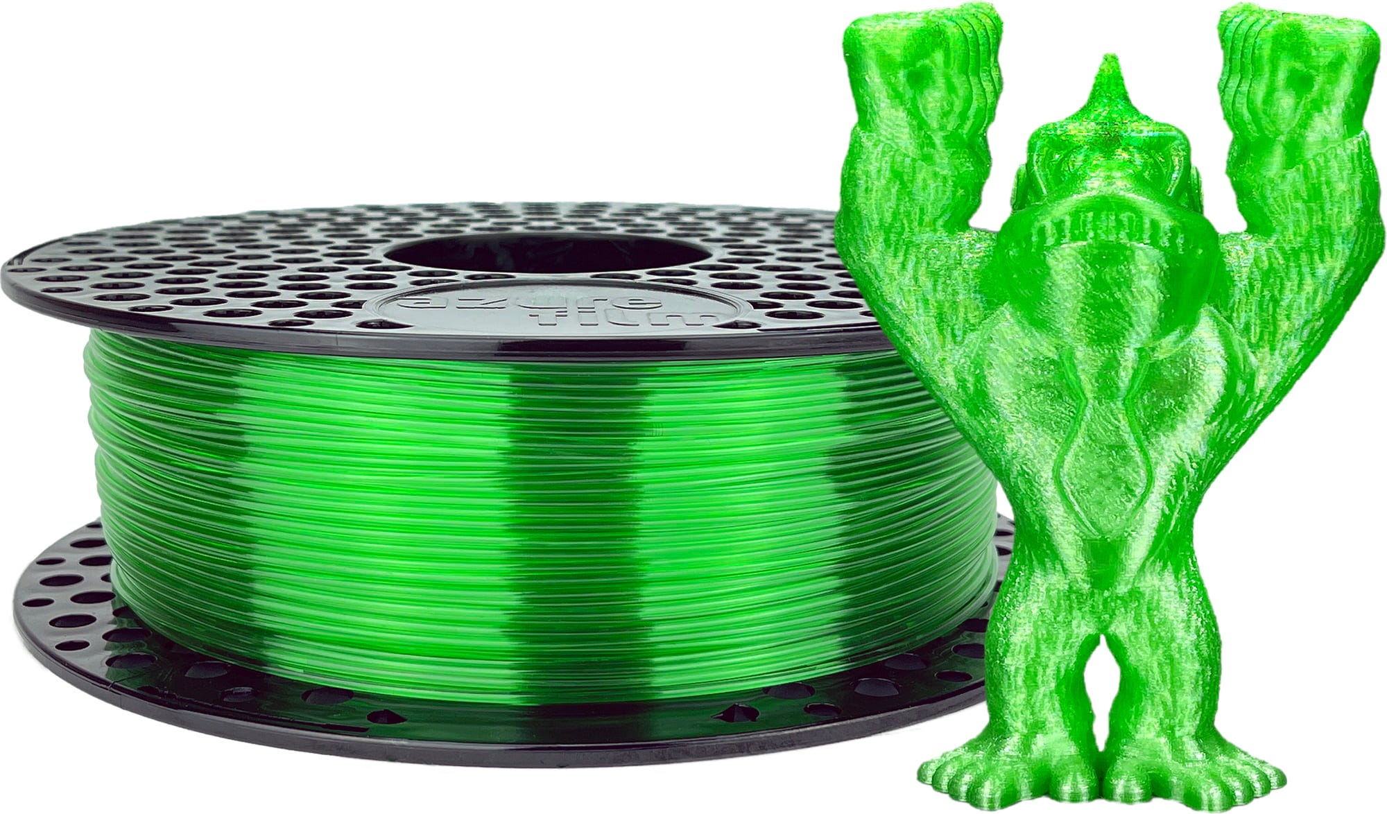 AzureFilm – PETG Grün Transparent – 1,75 mm – 1 kg