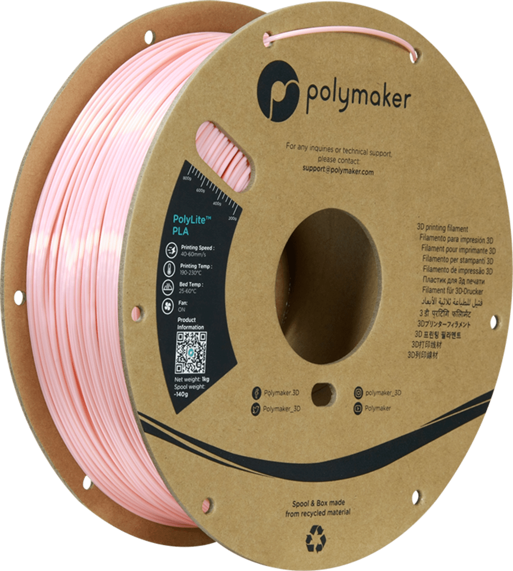 Polymaker – PolyLite Silk PLA Pink – 1,75 mm – 1 kg