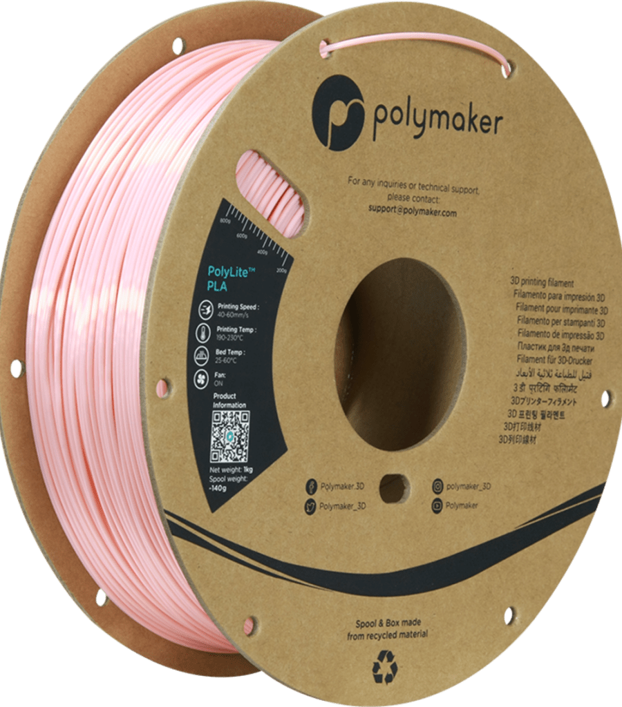 Polymaker – PolyLite Silk PLA Pink – 1,75 mm – 1 kg