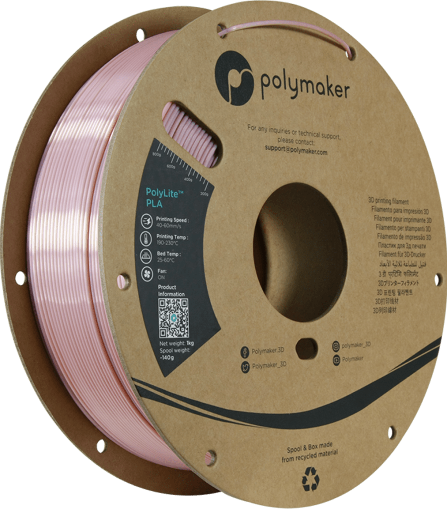 Polymaker PolyLite Silk PLA Rose Gold – 1,75 mm / 1000 g