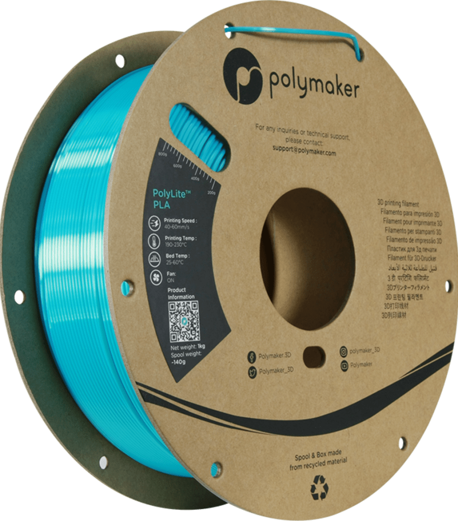 Polymaker – Silk PLA Hellblau – 1,75 mm – 1,0 kg