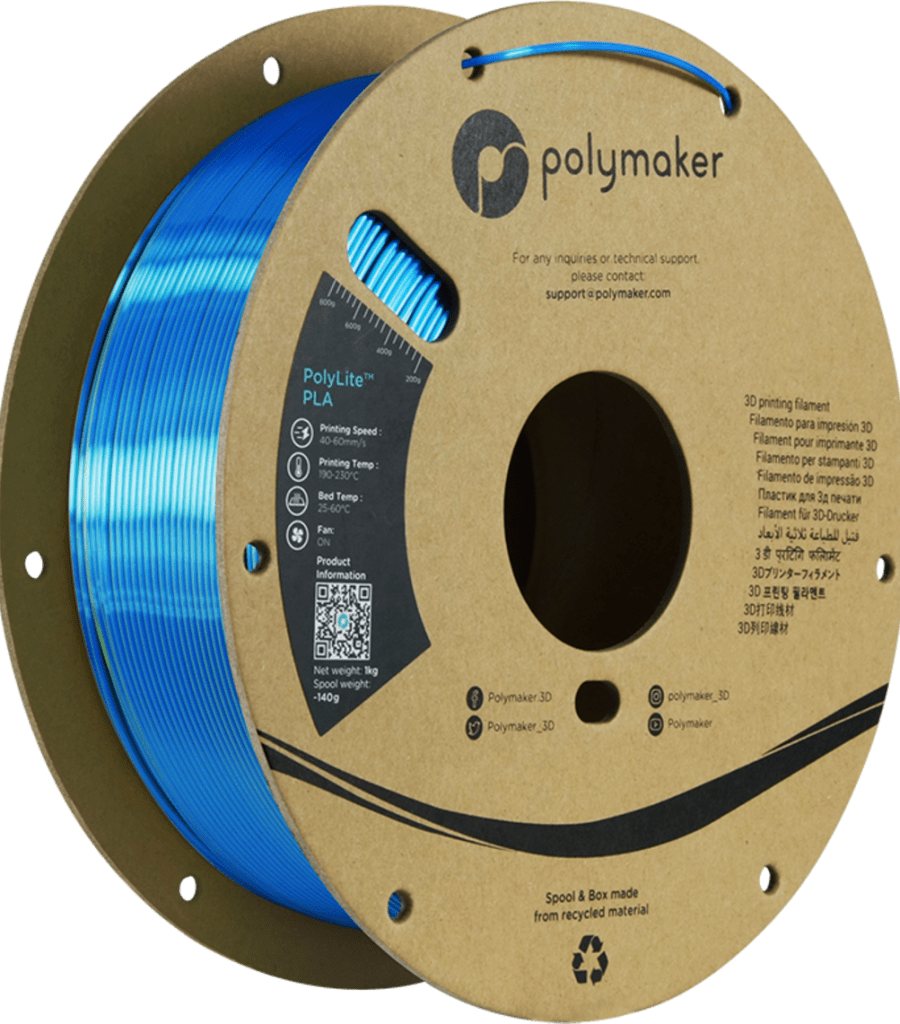Polymaker – Dual Silk PLA Gelb-Blau – 1,75 mm – 1 kg