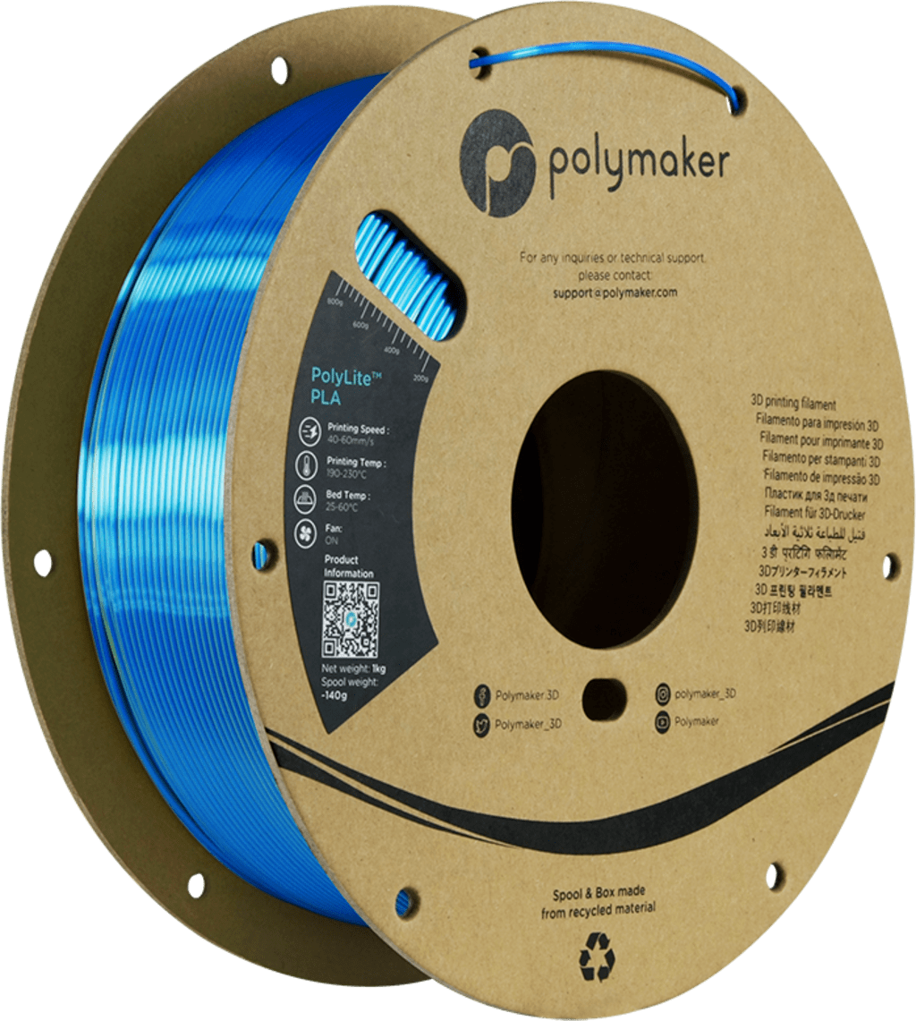 Polymaker – Dual Silk PLA Gelb-Blau – 1,75 mm – 1 kg