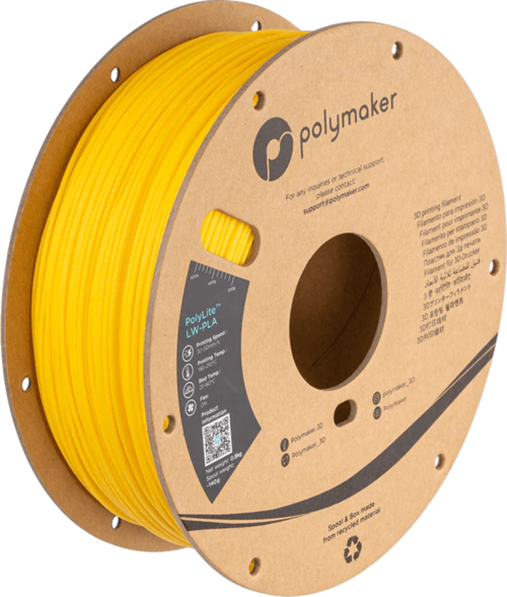 Polymaker – Leichtgewicht PLA Gelb – 1,75 mm – 0.8 kg