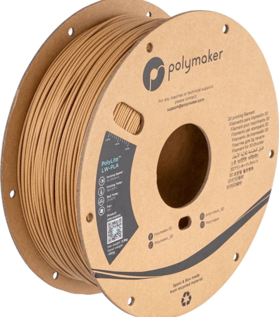 Polymaker – Leichtgewicht PLA Holz – 1,75 mm – 0,8 kg