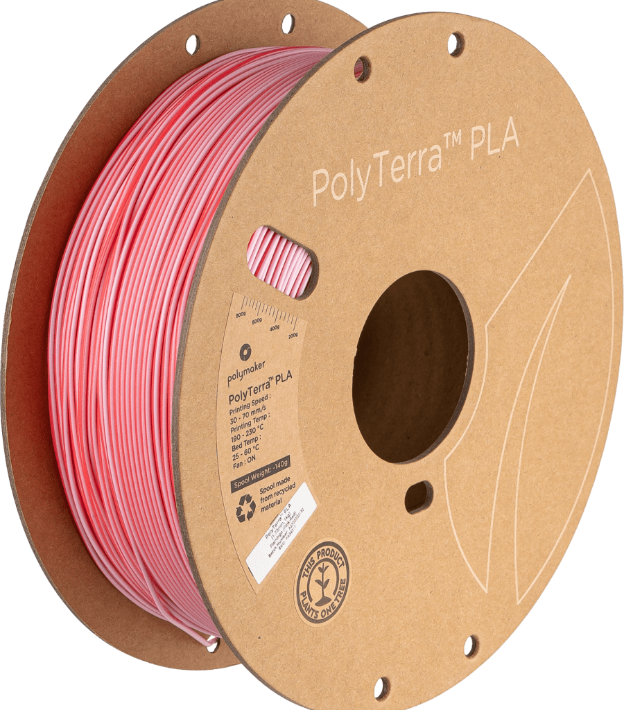 Polymaker – PolyTerra PLA Dual Flamingo Pink-Red – 1,75 mm – 1 kg