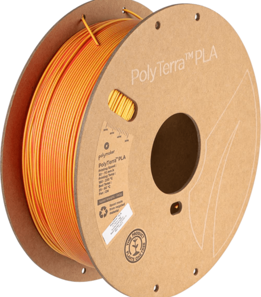 Polymaker – PolyTerra PLA Zweifarbig Rot-Gelb – 1,75 mm – 1 kg